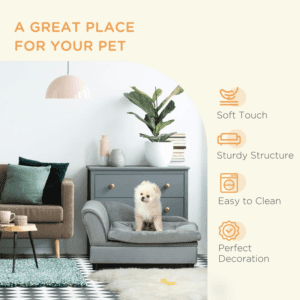 Pawhut Dog Sofa Couch w/ Cushion