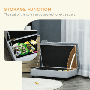 Pawhut Dog Sofa Couch w/ Cushion