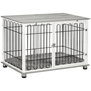 PawHut Dog Crate Furniture End Table