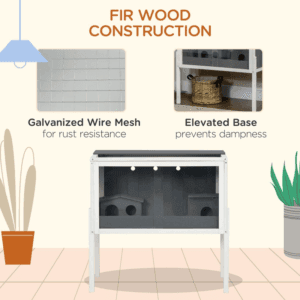 PawHut Cage For Dwarf Hamsters with Shelf PawHut Cage For Dwarf Hamsters with Shelf
