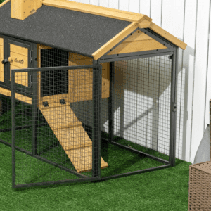 PawHut Rabbit Hutch w/ Run Removable Tray