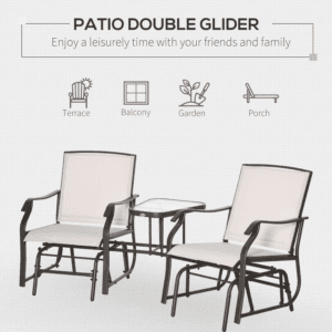 Outsunny Rocking Chairs Double Glider Companion