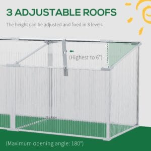 Outsunny Aluminium Vented Cold Frame