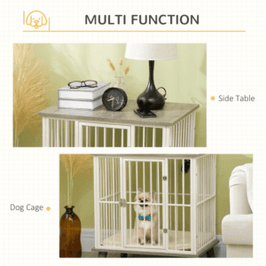 PawHut Dog Crate Furniture Kennel