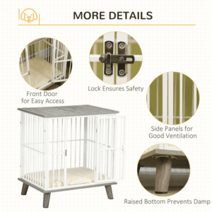 PawHut Dog Crate Furniture Kennel