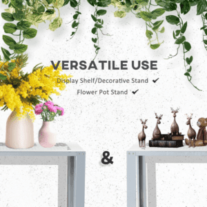 Outsunny 2-Tier Plant Stand Steel Display