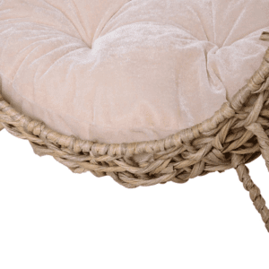PawHut Wicker Cat Bed Ball-Shaped Rattan