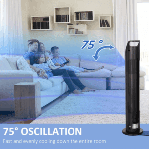 Homcom Oscillating Tower Fan with Remote