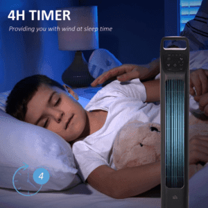 Homcom Oscillating Tower Fan with Remote