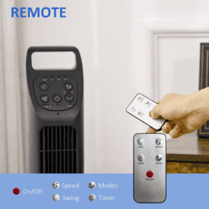 Homcom Oscillating Tower Fan with Remote
