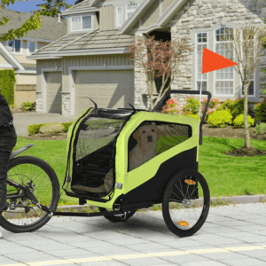 Pawhut 2-in-1 Bike Trailer Dog Stroller