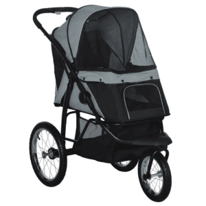 PawHut 3 Wheel Dog Stroller Grey