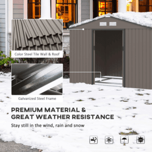 Outsunny Garden Shed Sliding Door 9 X 6ft