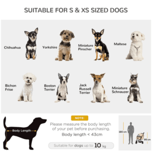 PawHut Dog Stroller Travel Carriage