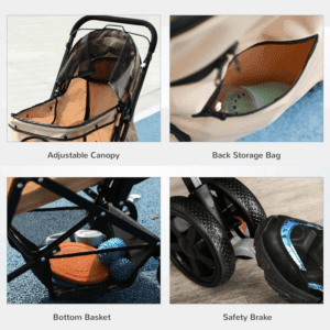 PawHut Dog Stroller Travel Carriage