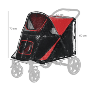 Pawhut Rain Cover for Dog Stroller Buggy