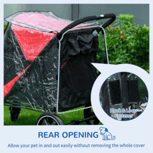 Pawhut Rain Cover for Dog Stroller Buggy