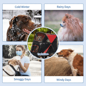 Pawhut Rain Cover for Dog Stroller Buggy