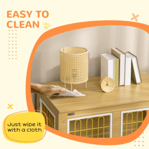 PawHut Dog Crate Furniture End Table