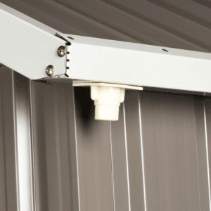 Outsunny Metal Shed w/ Window Grey