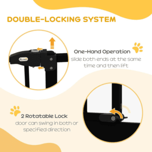 PawHut Pet Safety Gate w/ Auto-Close
