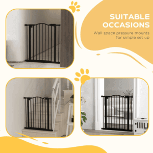 PawHut Pet Safety Gate w/ Auto-Close