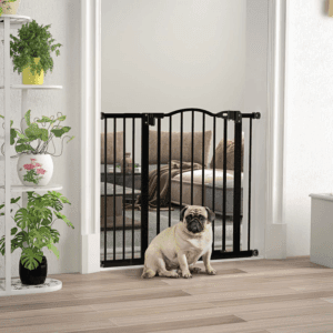 PawHut Pet Safety Barrier w/ Auto-Close