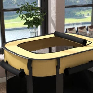 PawHut Dog/Cat Pen Portable Yellow