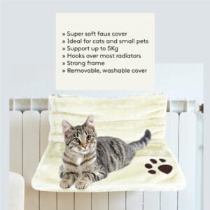Cat Radiator Bed Classic White