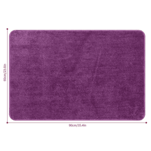 Vinsani Bath Mat 60 X 90cm Purple