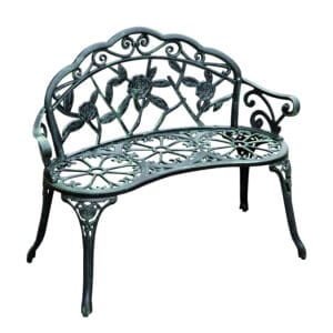Outsunny Garden Bench Cast Aluminium