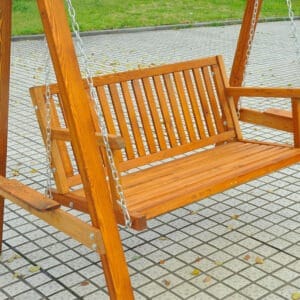 Outsunny 2-Seater Wood Swing Bench