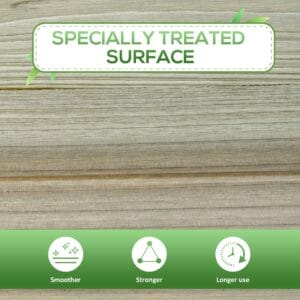 Outsunny Elevated Wooden Planter Box