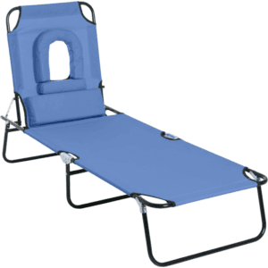 Outsunny Sun Lounger Set of 2 Reclining
