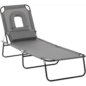 Outsunny Sun Lounger Set of 2 Reclining