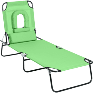 Outsunny Sun Lounger Set of 2 Reclining