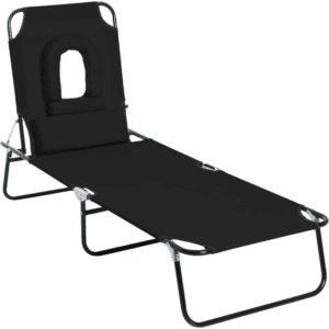 Outsunny Sun Lounger Set of 2 Reclining