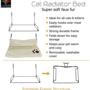 Aspect Cat Radiator Bed Cream