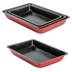 3Pc Non-Stick Baking Trays