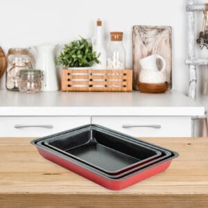 3Pc Non-Stick Baking Trays