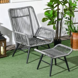 Outsunny Leisure Chair w/ Backrest