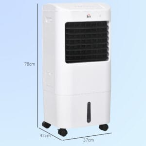 Homcom Air Cooler w/ Oscillation Ice Packs