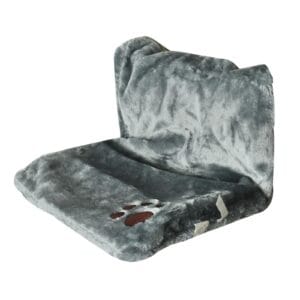 Cat Radiator Bed Grey w/ Paw Print