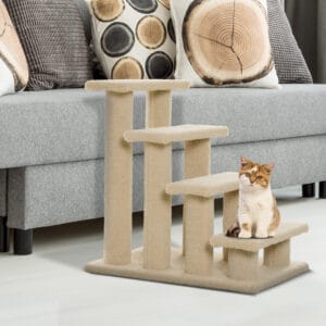 Pawhut Cat Tree Ladder Stairs 4 Steps