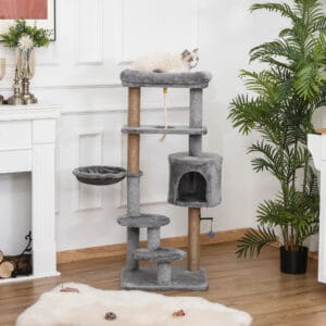 Pawhut Cat Tree Tower w/ Scratching Post