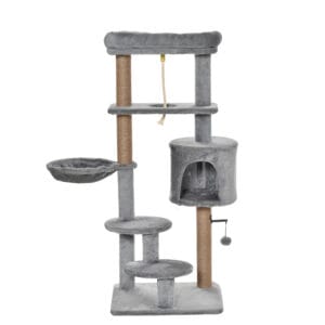 Pawhut Cat Tree Tower w/ Scratching Post