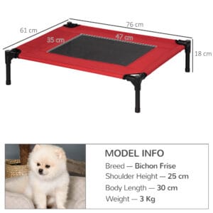 Pawhut Elevated Dog Bed Cool