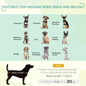 Pawhut Elevated Dog Bed Cool