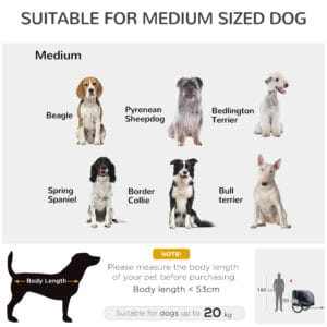 Pawhut Dog/Cat Bicycle Trailer Carrier