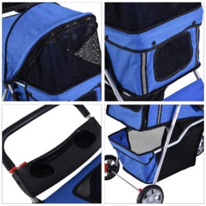 Pawhut Dog Stroller Pushchair